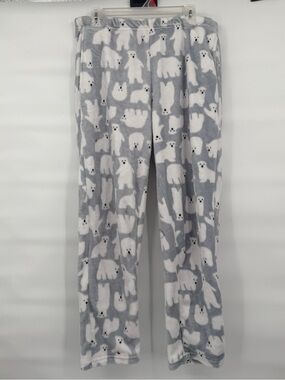 Unbranded, polar bear, fuzzy fleece pajama pants